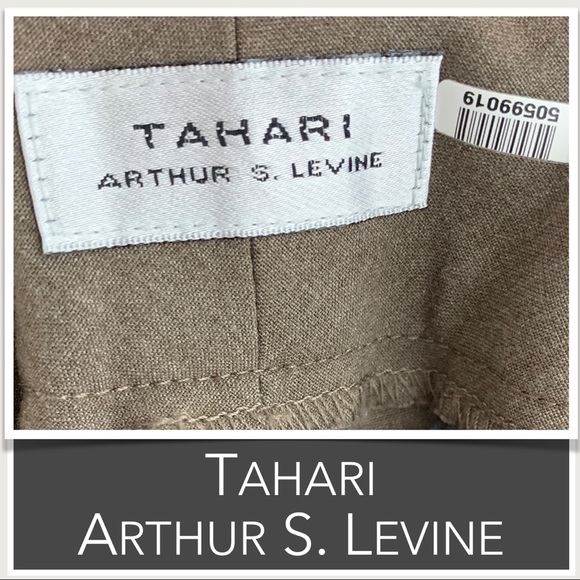 Tahari, Arthur S. Levine Dress Pants in Brown Size 10 EUC - Picture 7 of 9